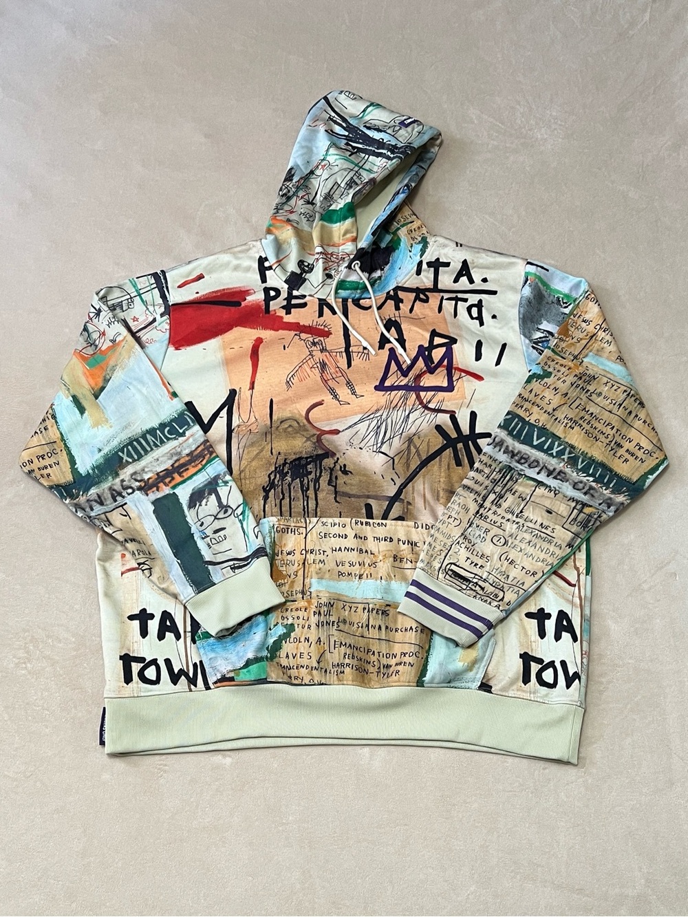 Jean-Michel Basquiat x Members Only Graffiti Hoodie. Men’s Size XL